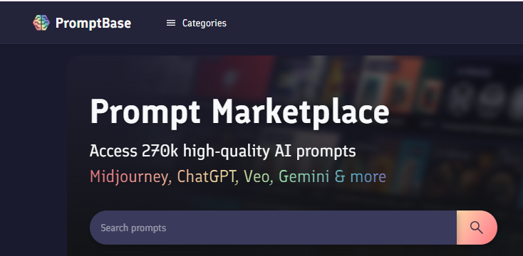 Make money with Promptbase