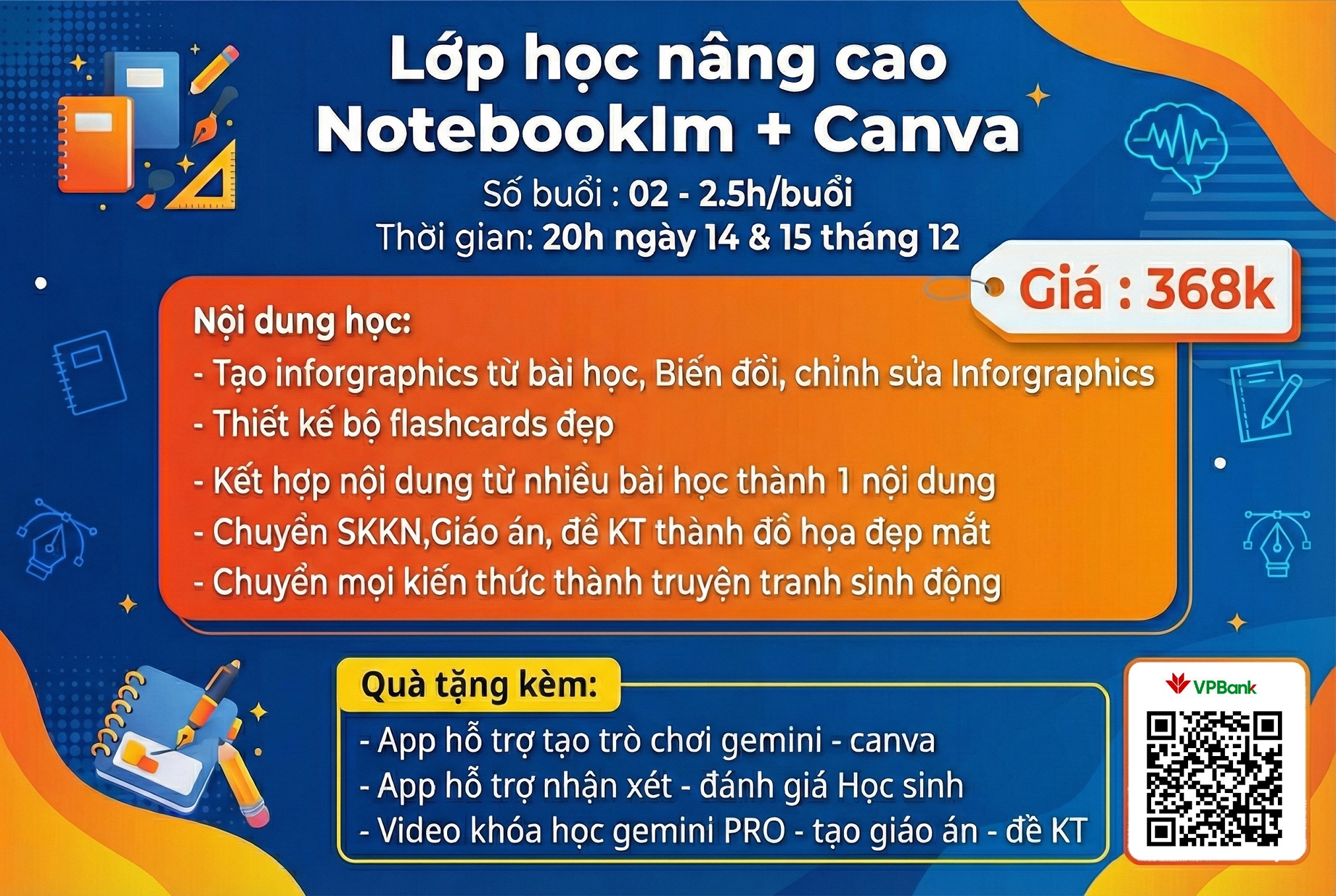 Lớp học nâng cao Notebooklm +Canva K01